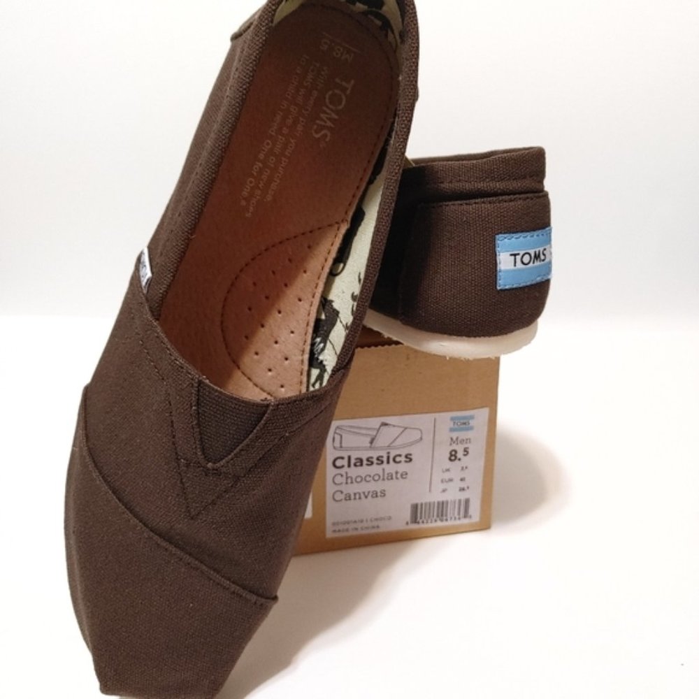 TOMS Chocolate Canvas Men's Classic